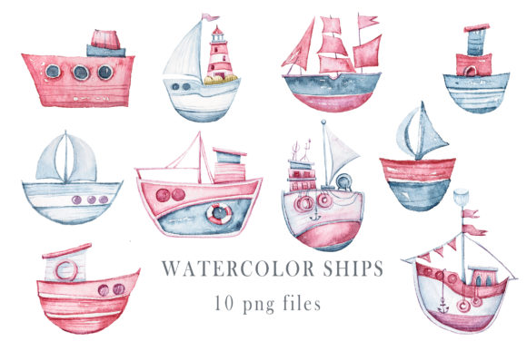 Download Watercolor Nursery Cute Sailboat Clipart - Clipart Collection