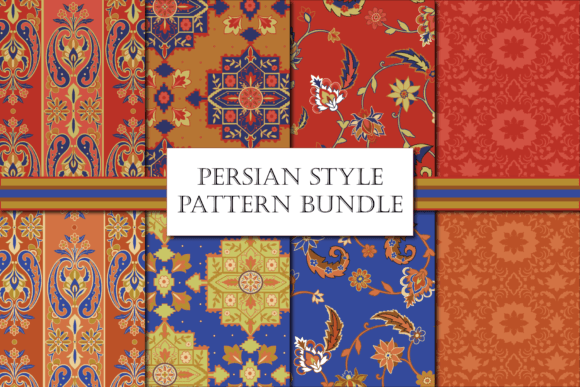 Download Persian Patterns, Seamless Pattern Pack - Patterns Collection