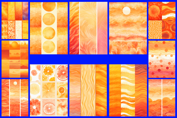 Download Sunset Orange Patterns - Patterns Collection