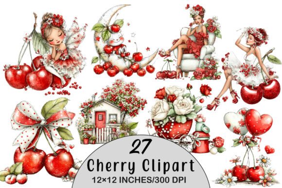 Download Whimsical Cherry Clipart - Clipart Collection
