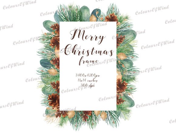Download Christmas Tree Frame Clipart, Xmas PNG - Clipart Collection