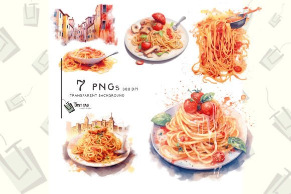 Download Watercolor Spaghetti Clipart Sublimation - Clipart Collection
