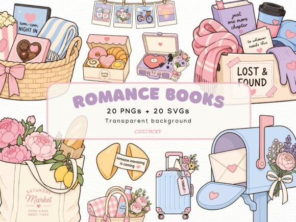 Download Romance Book Lovers, Bookish Clipart PNG - Clipart Collection