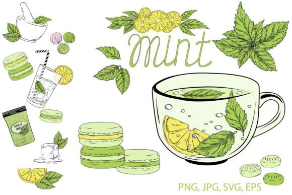 Download Mint, Oregano and Lemon Clipart - Clipart Collection