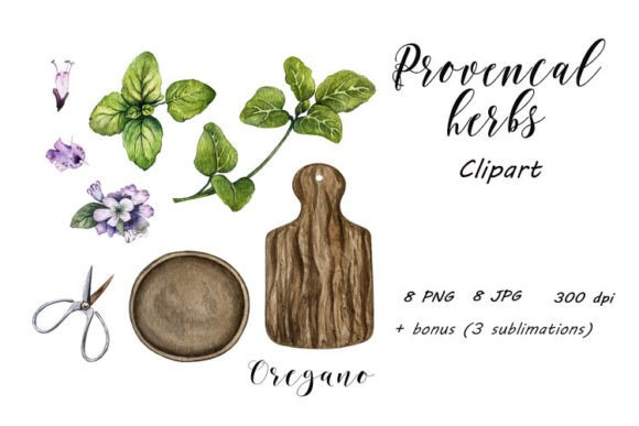 Download Provence Herbs, Oregano Clipart PNG, JPG - Clipart Collection