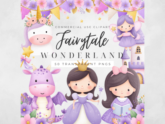 Download Princess Fairytale Clipart Watercolor PN - Clipart Collection