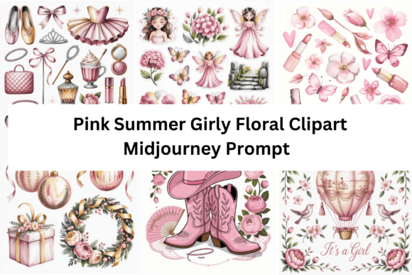 Download Prompt Pink Summer Girly Floral Clipart - Clipart Collection