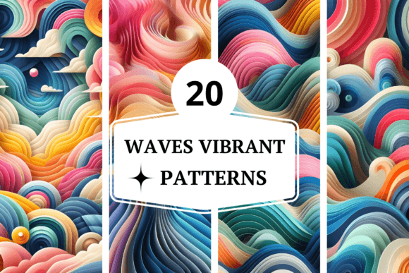 Download Waves Vibrant Patterns - Patterns Collection