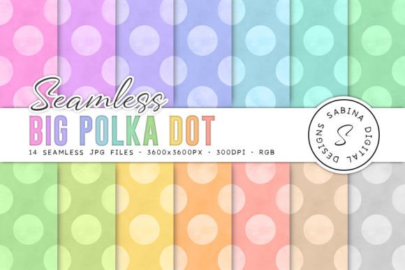 Download Big Polka Dot Seamless Patterns - Patterns Collection