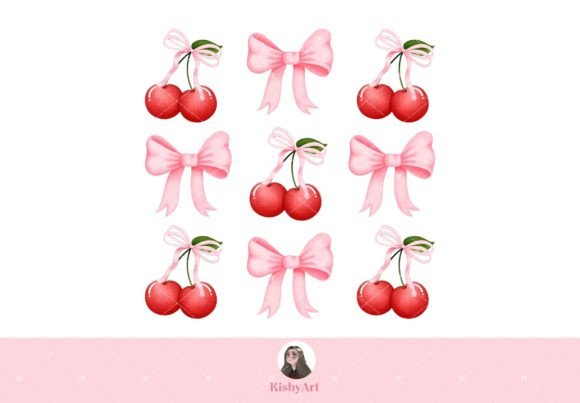 Download Coquette Cherry Bow PNG Clipart - Clipart Collection