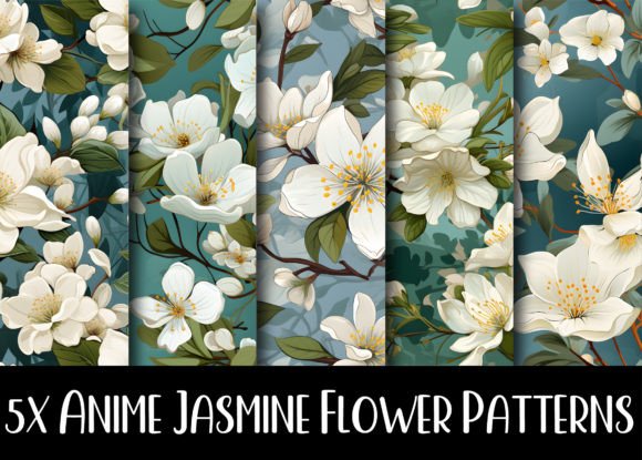 Download Anime Jasmine Flower Patterns Collection - Patterns Collection