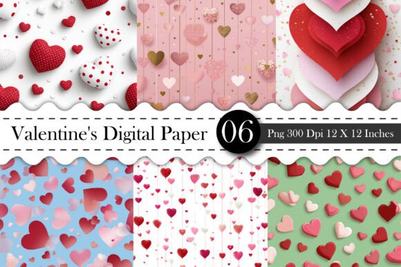 Download Love Seamless Patterns - Valentines Day - Patterns Collection