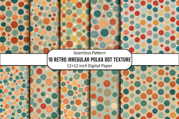 Download Retro Irregular Polka Dot Texture - Dot texture Collection