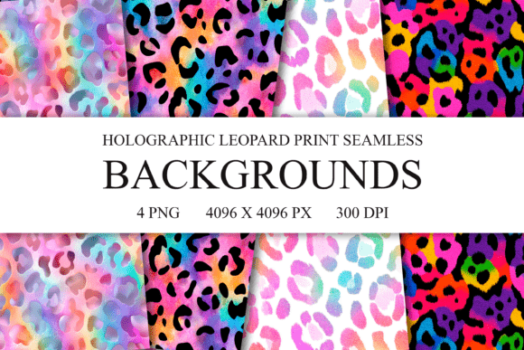 Download 4 Leopard Print Seamless Patterns PNG - Premium Resources