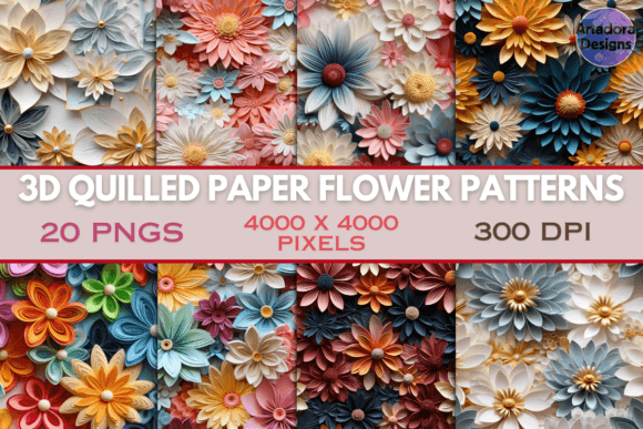 Download 3D Quilled Paper Flower Patterns - Patterns Collection