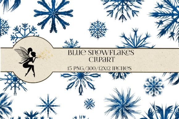 Download Blue Snowflakes Clipart, 15 PNG Xmas - Clipart Collection