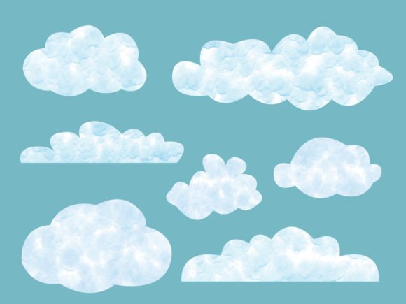 Download Watercolor Clouds Clipart - Clipart Collection