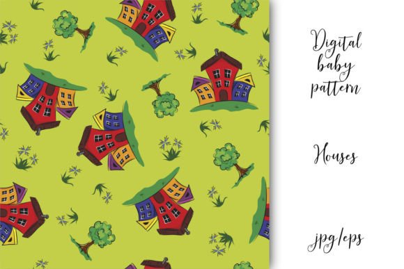 Download Seamless Patterns, Houses, Vector Graphi - Patterns Collection