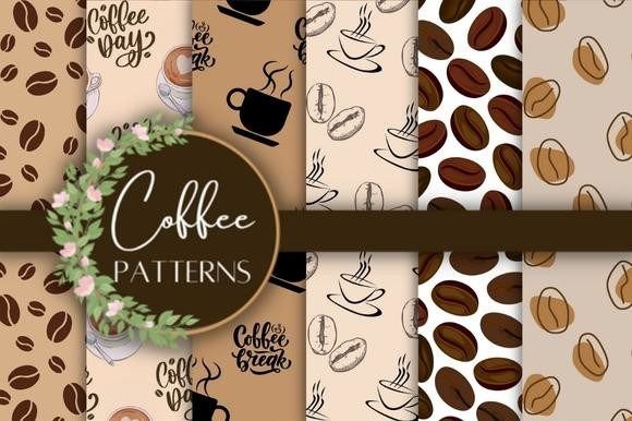 Download Coffee Patterns Wallpaper Digital Paper - Patterns Collection