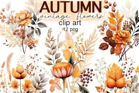 Download Fall Flowers Clipart Autumn Floral - Clipart Collection
