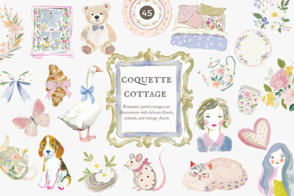 Download Coquette Cottage Clipart Collection - Clipart Collection