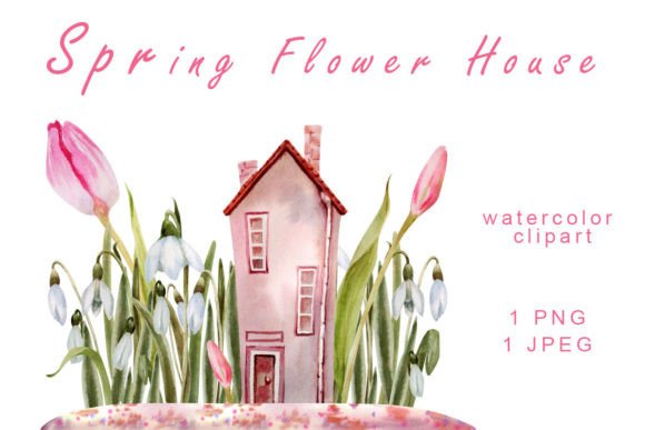 Download Fairy-tale House PNG Watercolor Clipart - Clipart Collection