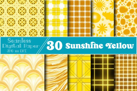 Download Sunshine Yellow Seamless Patterns - Patterns Collection