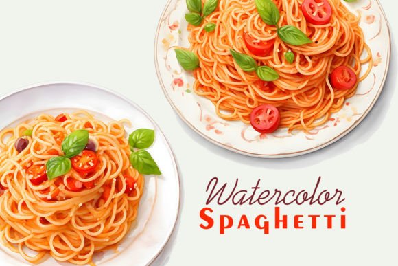 Download Spaghetti Watercolor Sublimation Clipart - Clipart Collection