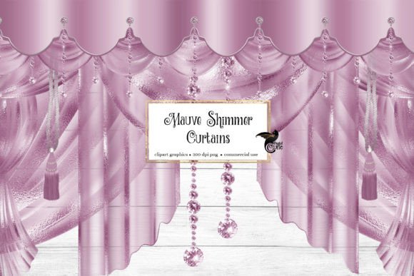 Download Mauve Shimmer Curtains Clipart - Clipart Collection