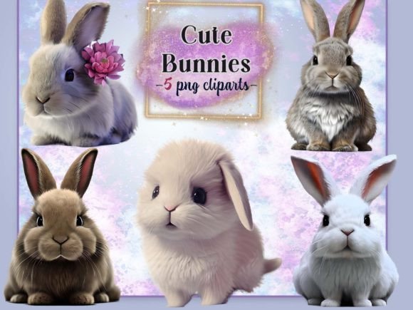 Download Cute Bunnies Sublimation Clipart - Clipart Collection
